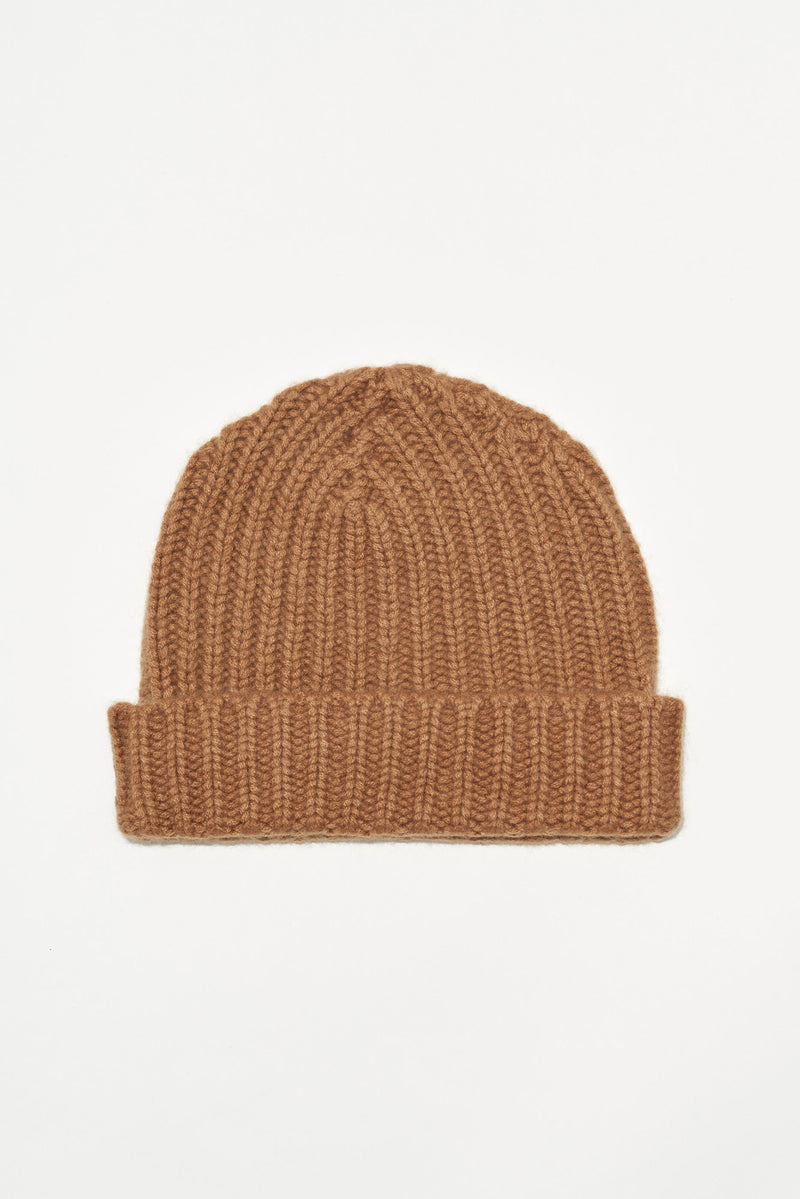 Cashmere Ribbed Beanie