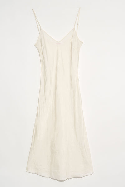 Bias Long Slip in Vintage White