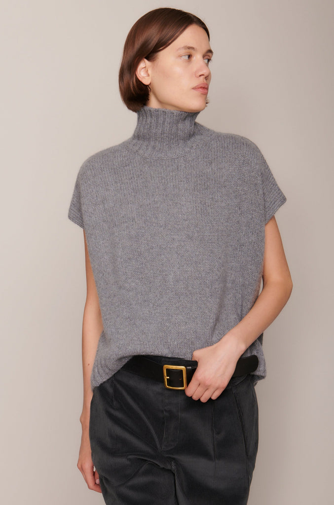 Cashmere Turtleneck Gilet