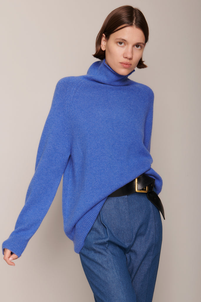 Christy Funnel Neck Cashmere Sweater