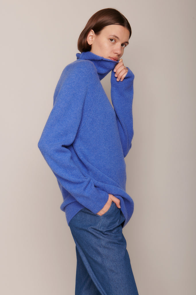 Christy Funnel Neck Cashmere Sweater