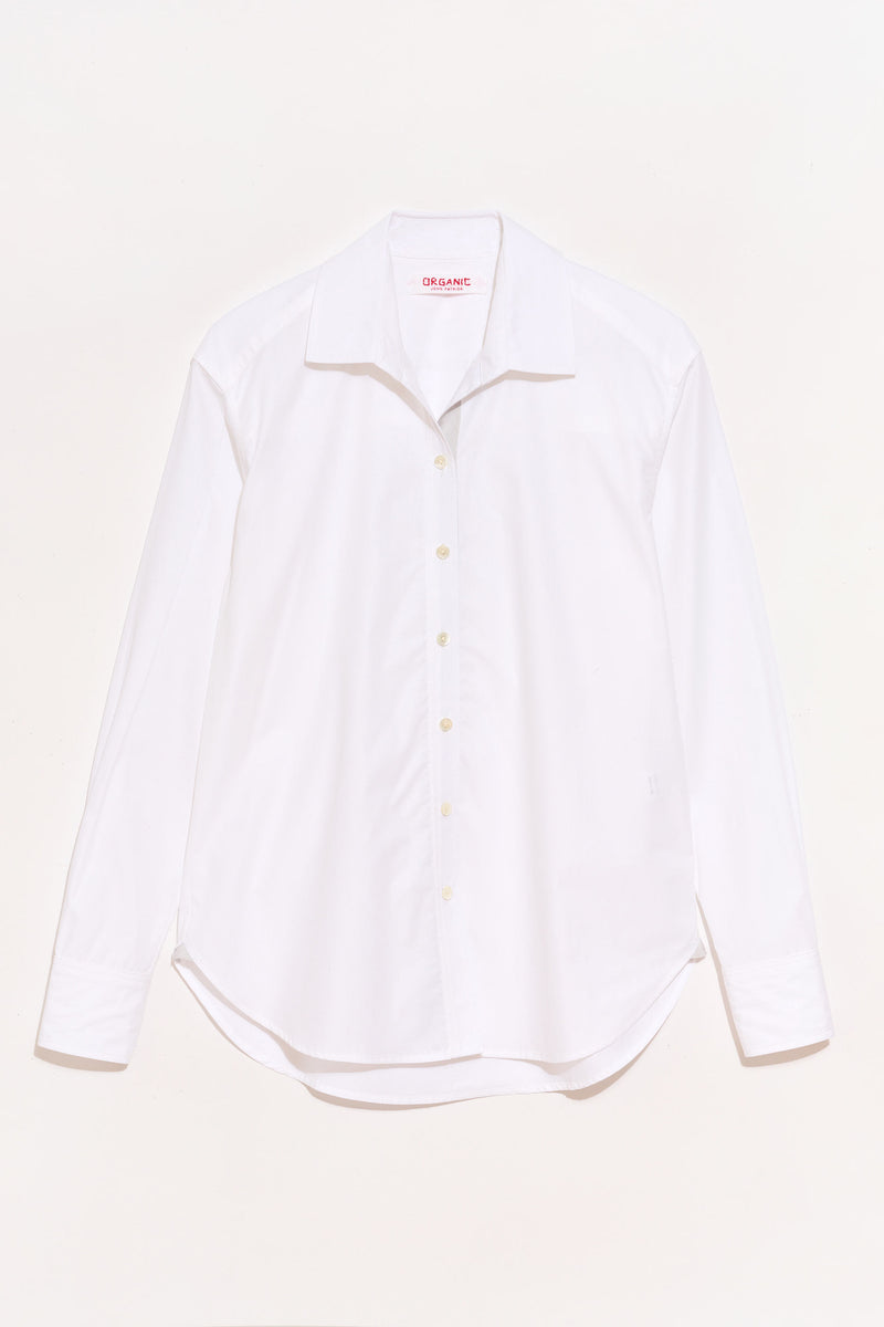 Cotton Poplin Button Up Shirt