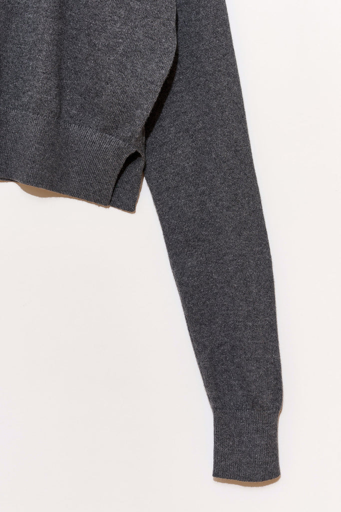 Cotton Cashmere Cropped Cardigan