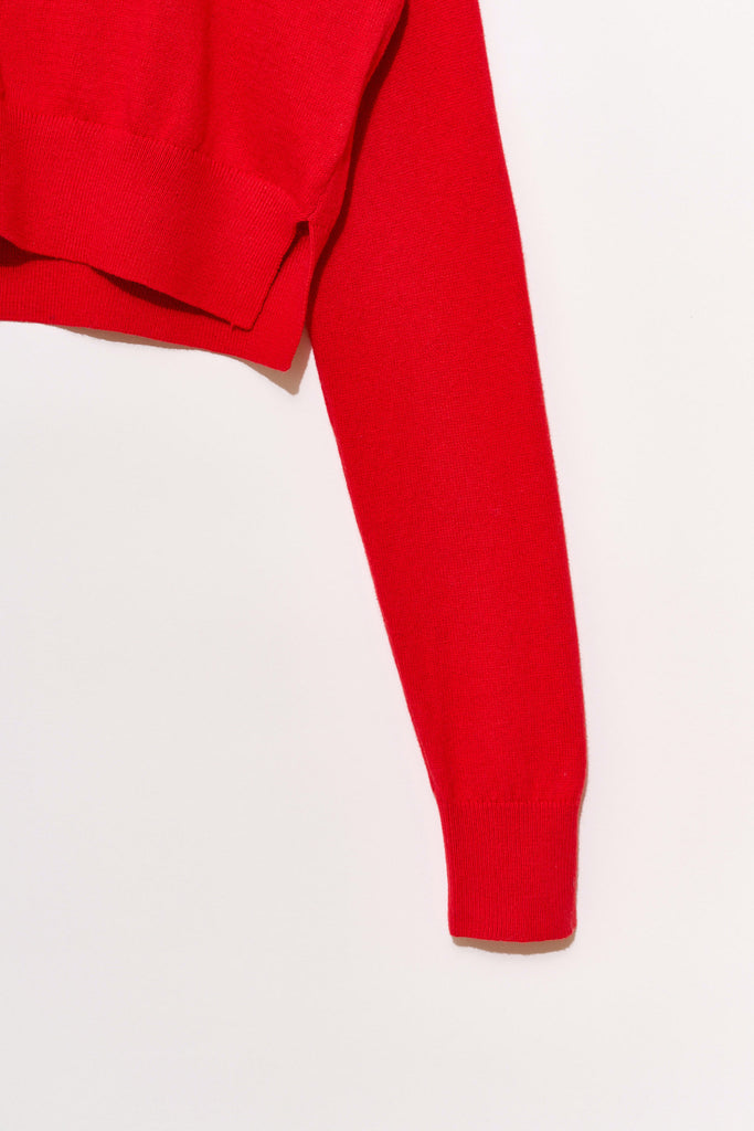 Cotton Cashmere Cropped Cardigan