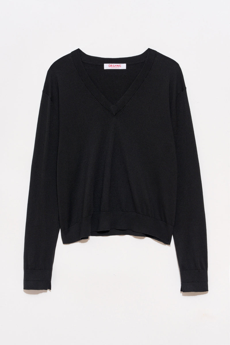 Betty V-Neck in Cotton Cashmere