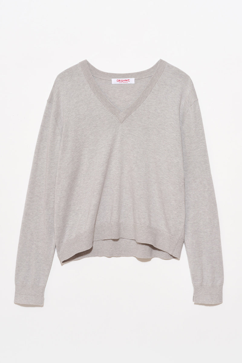 Betty V-Neck in Cotton Cashmere