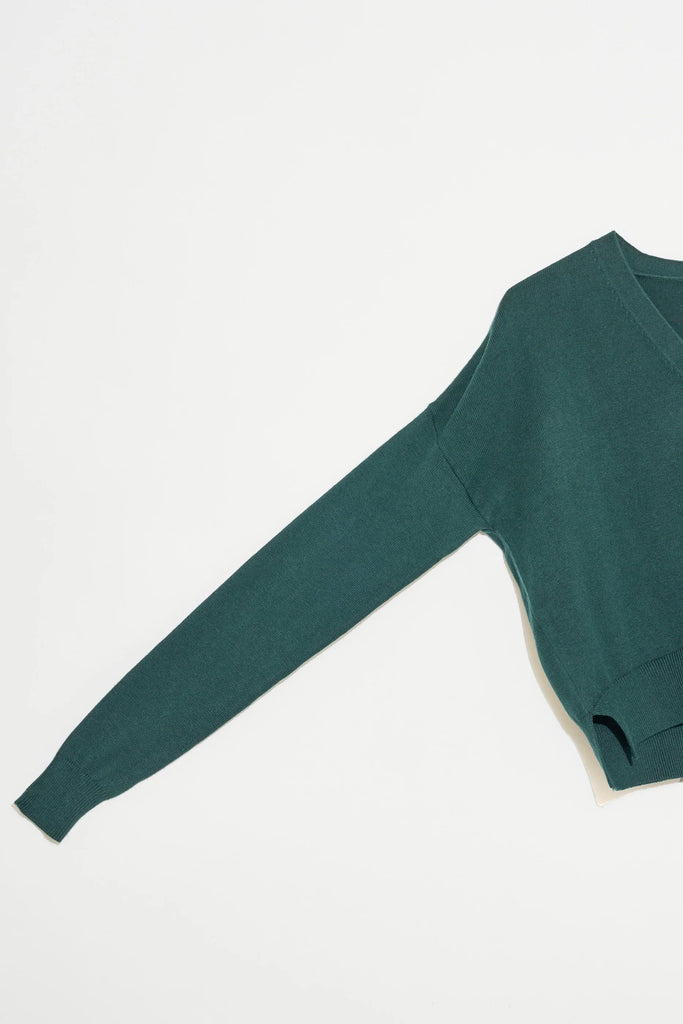 Cotton Cashmere Cropped Cardigan