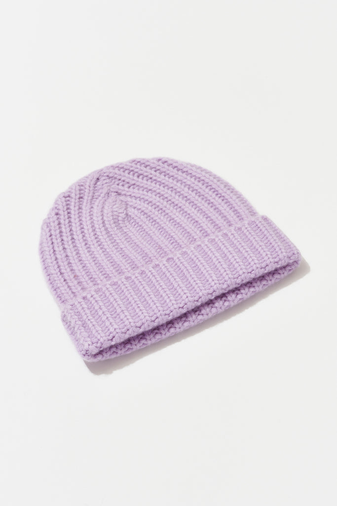 Cashmere Ribbed Beanie