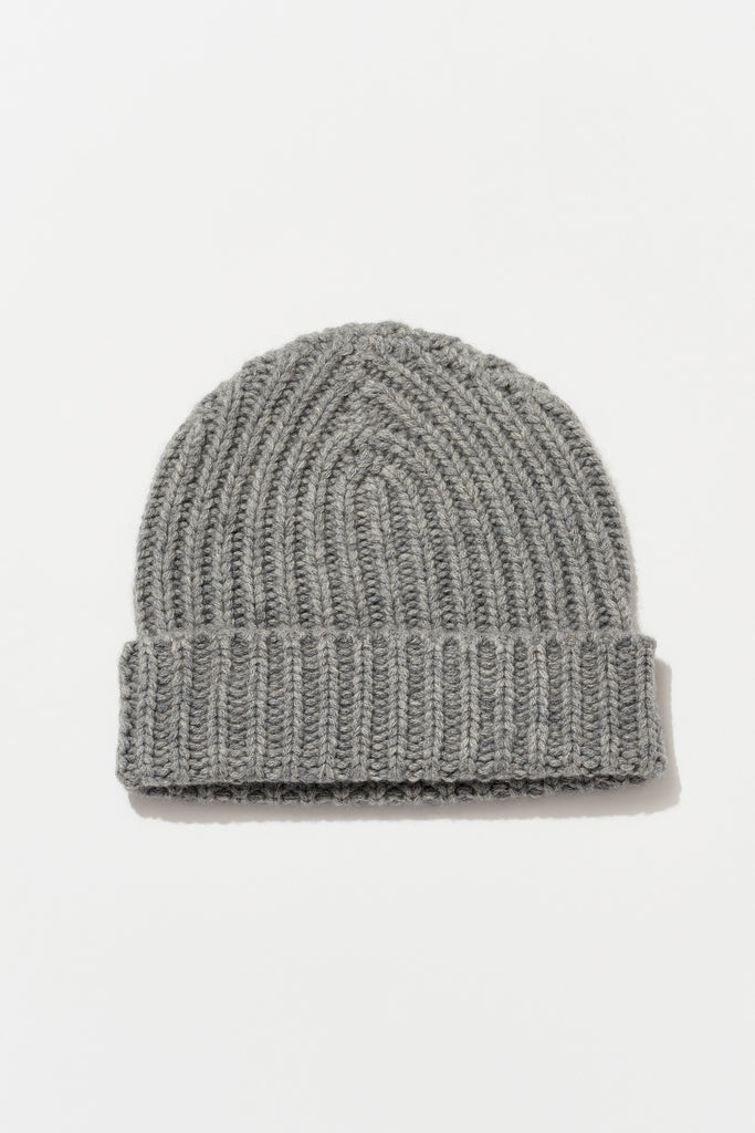 Cashmere Ribbed Beanie