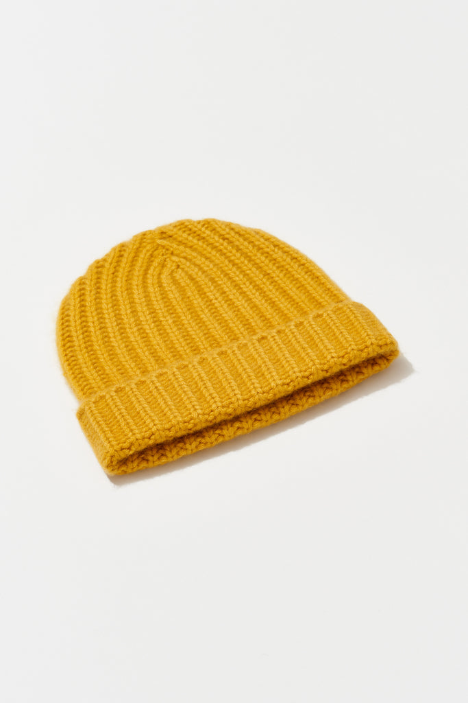 Cashmere Ribbed Beanie