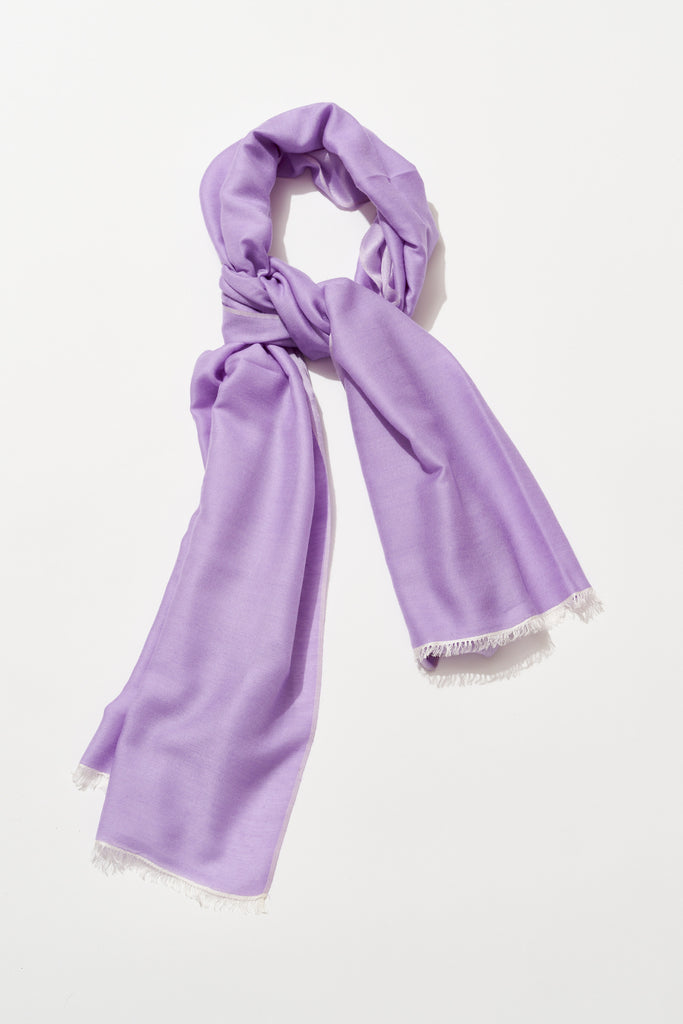 Frayed Edge Cashmere Scarf