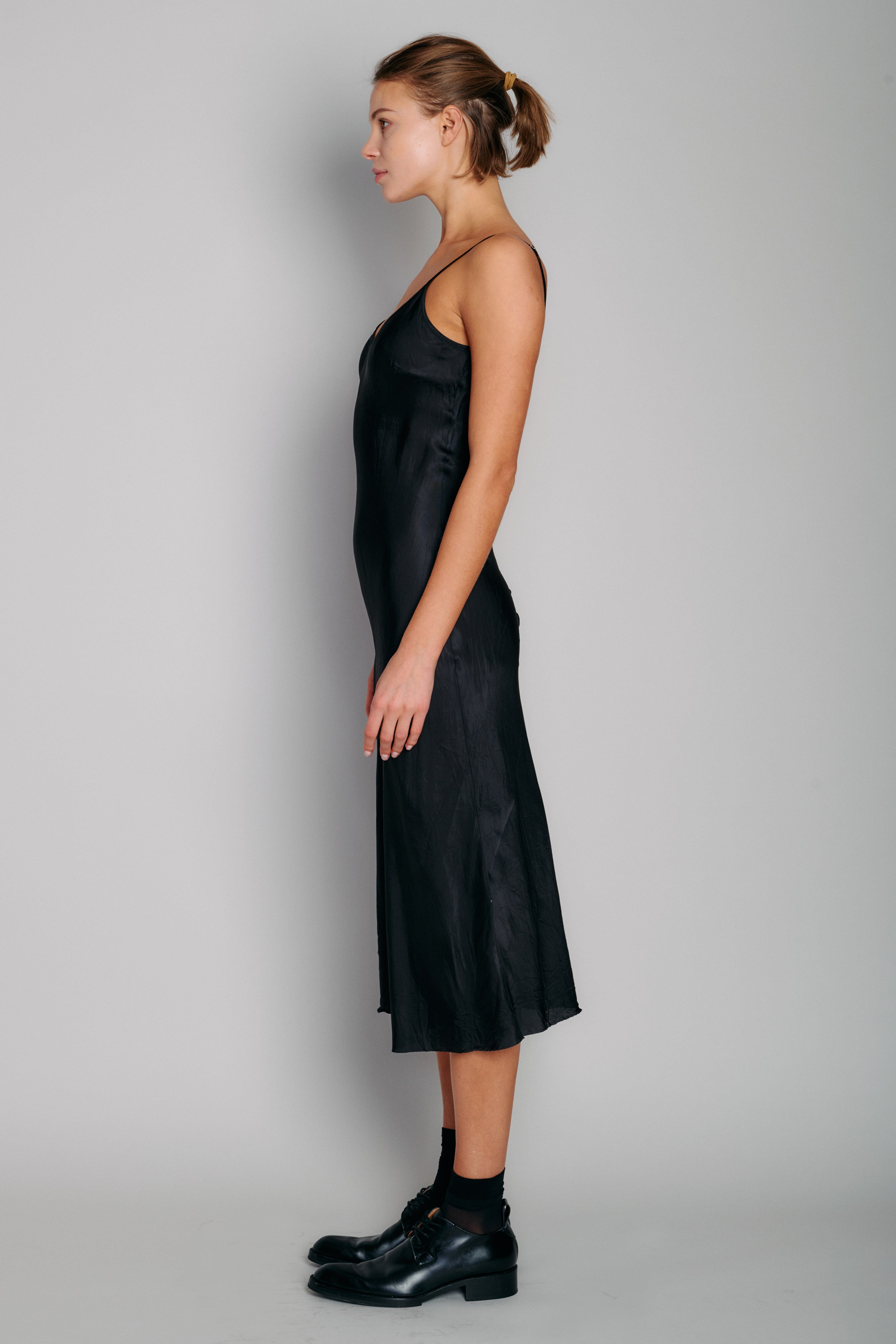 Bias Long Slip in Black - Organic by John Patrick