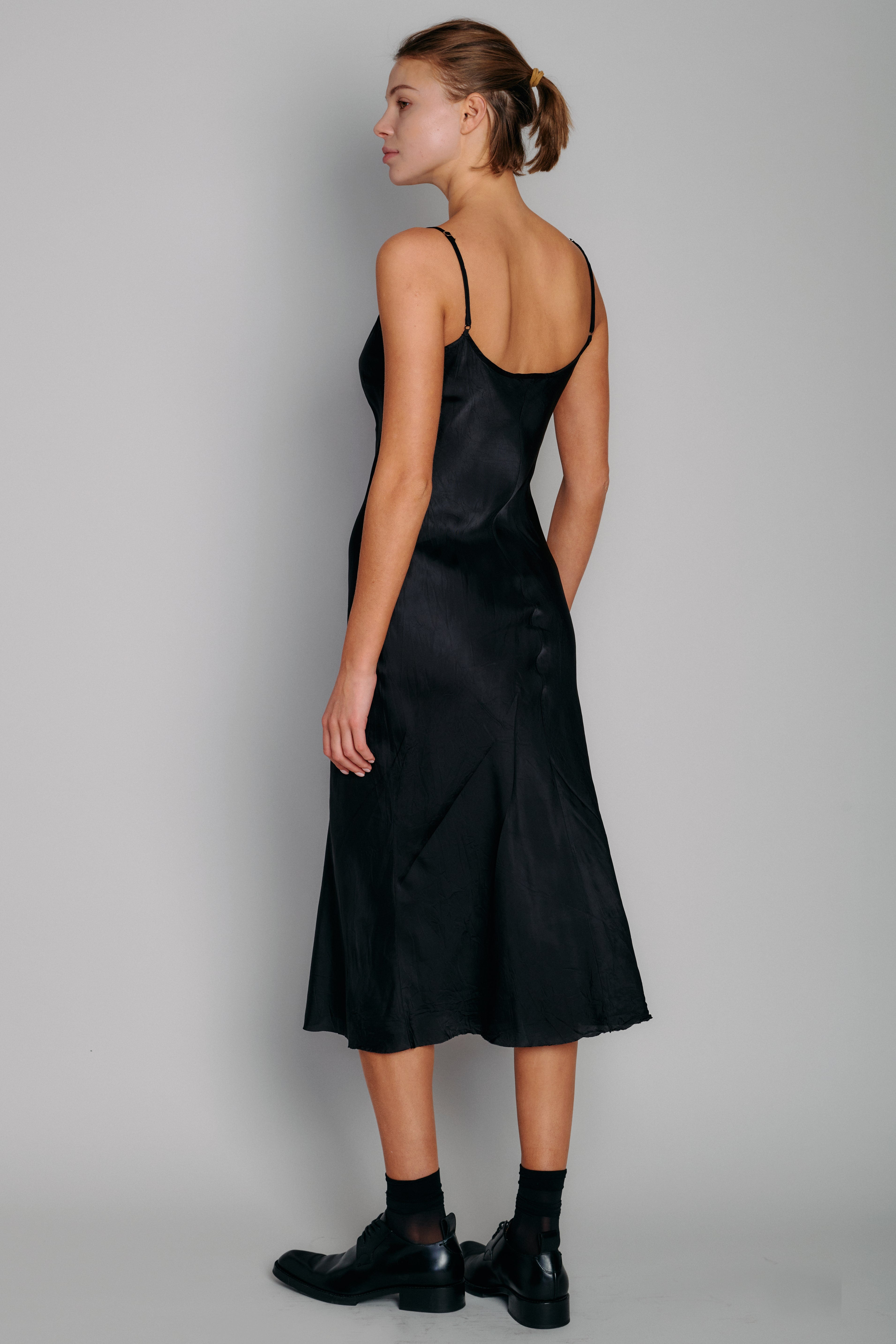 Bias Long Slip in Black - Organic by John Patrick Black / M Bias Long Slip in Black - Organic by John Patrick Black / M
