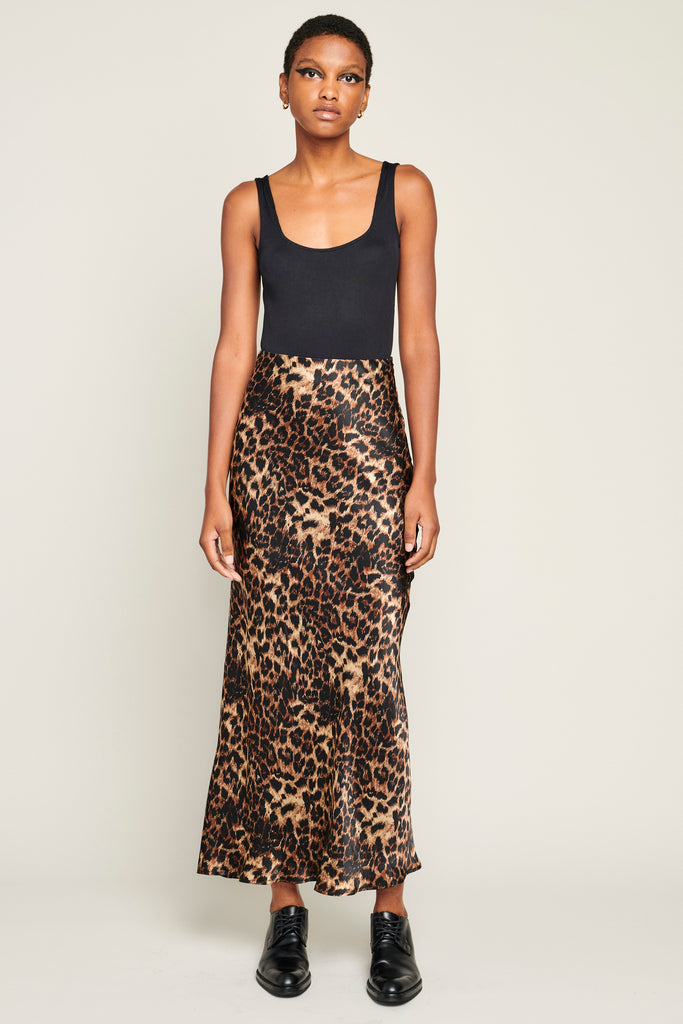 Ava Silk Bias Skirt