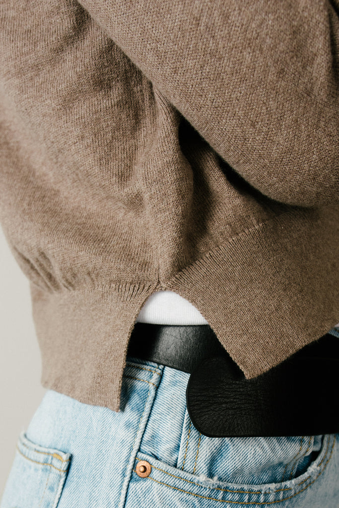 Cotton Cashmere Cropped Cardigan