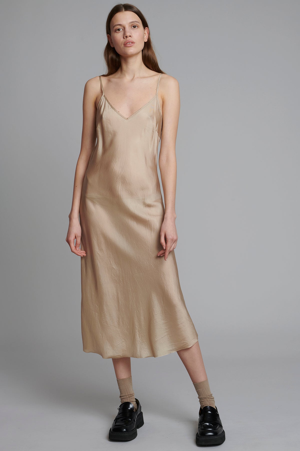 Bias Long Slip in Nude