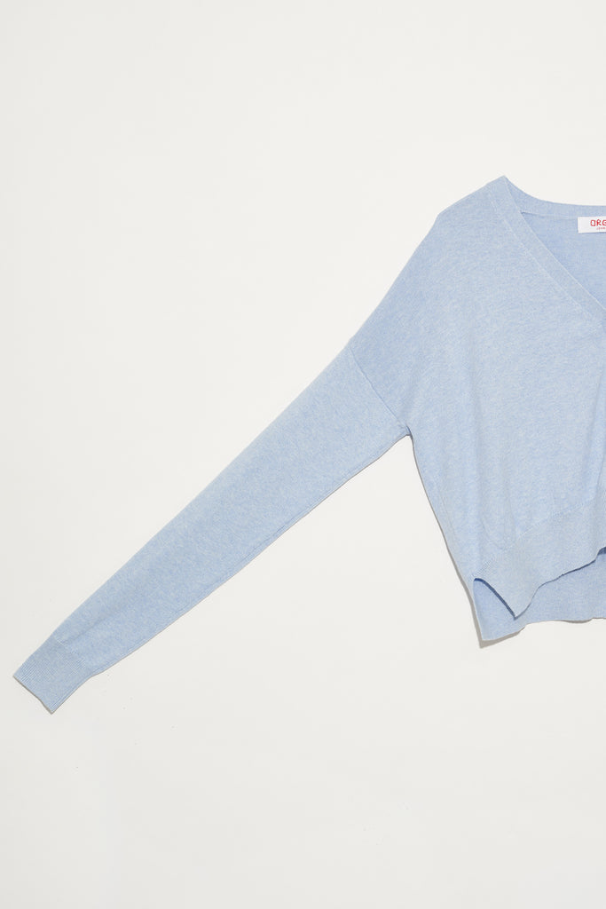 Cotton Cashmere Cropped Cardigan