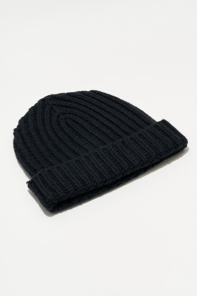 Cashmere Ribbed Beanie