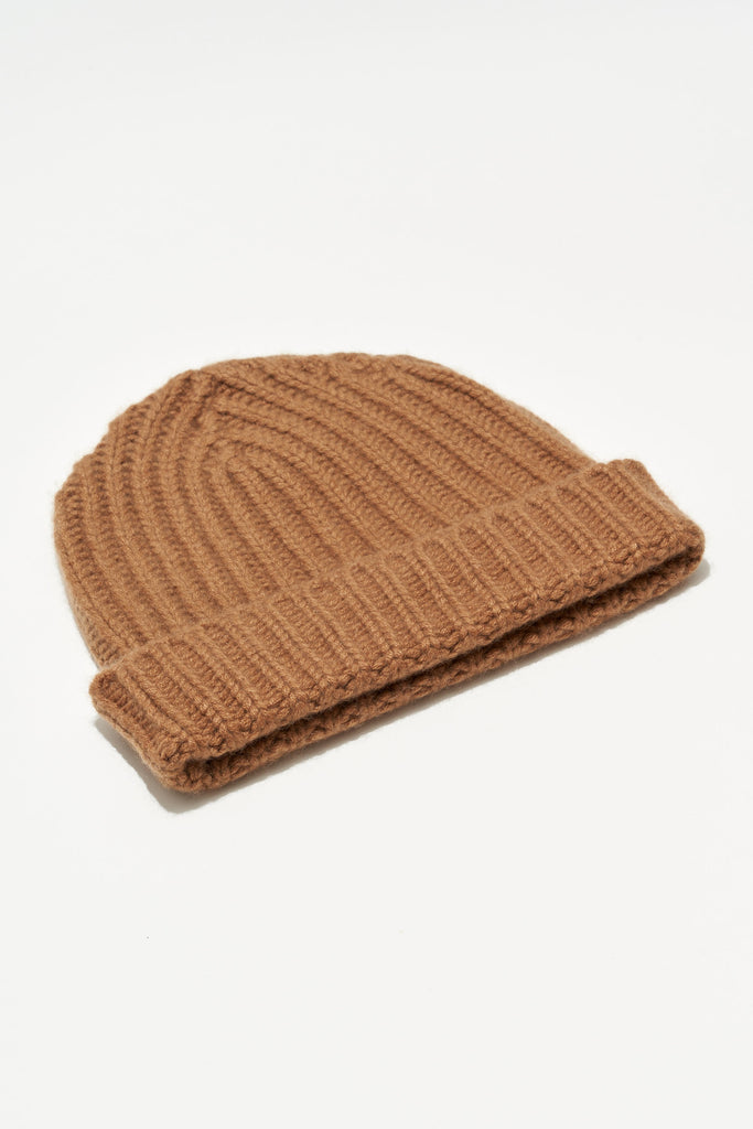 Cashmere Ribbed Beanie